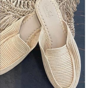 Woven Finds raffia slides. Gorgeous! Bought from the cabana Shoppe Waterways